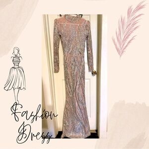 XS pink and silver, Sparkling Dress.